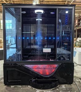 Cabine de douche hammam intérieure en verre acrylique de haute qualité avec cascade, bain à remous massant et baignoire <span class=keywords><strong>spa</strong></span> - Product Image 2