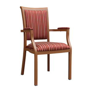 Sillón de cojín de rayas rojas de ocio para el hogar de estilo apilable para sala de estar - Product Image 1