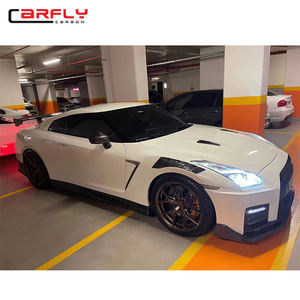 Kit de carrocería mejorado Nissa <span class=keywords><strong>GTR</strong></span> R35 <span class=keywords><strong>2017</strong></span>, nuevo estilo Nismo, parachoques delantero de fibra de carbono, parachoques trasero, alerón de faldón lateral para guardabarros - Product Image 6