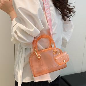Sac carré bohème streetwear macaron en gelée avec fermeture éclair - Pochette amovible Sac bandoulière pour l'été et le printemps - Product Image 5