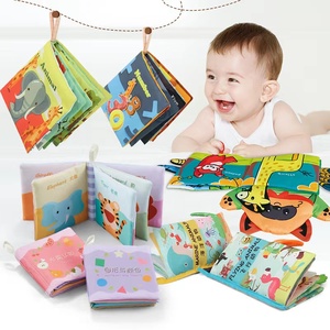 <span class=keywords><strong>Livre</strong></span> personnalisé en tissu pour bébé, queue 3d, doux, éducatif, précoce, sac Opp, unisexe Multi animaux, 100 - Product Image 5