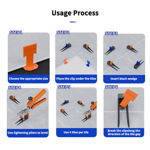 Clips de carrelage antidérapants premium pour le système de nivellage de carrelage de grand format - Product Image 2