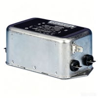 FN2070-12-06 Filtre de ligne électrique, usage général, 250 VAC, 12 A, monophasé, 2 étapes, montage sur châssis