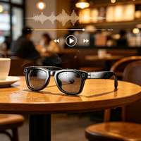 Lunettes Intelligentes à Reconnaissance Avancée, Caméra 8MP, Enregistrement Vidéo, Traduction IA, Casque Connecté Intelligent 2026