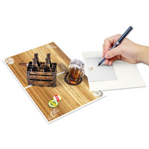 Tarjeta <span class=keywords><strong>de</strong></span> Felicitación 3D Ecológica Hecha a Mano con Diseño <span class=keywords><strong>de</strong></span> Cerveza <span class=keywords><strong>para</strong></span> el Día del Padre, San Valentín, <span class=keywords><strong>Cumpleaños</strong></span>, <span class=keywords><strong>para</strong></span> Celebrar a Papá, Esposo, Abuelo, <span class=keywords><strong>Hermano</strong></span> - Product Image 3