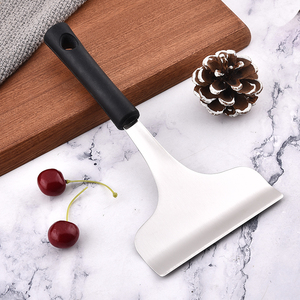 Commercio all'ingrosso SUS304 antiscivolo spatola Semi-rotonda in acciaio inox silicone Nylon manico per frittelle frittella Flipping <span class=keywords><strong>pasticceria</strong></span> strumento - Product Image 4