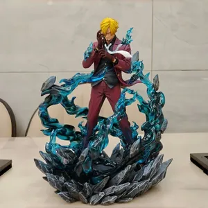 25cm PVC modello figura giocattolo Sanji Anime unico Pop fumante <span class=keywords><strong>diavolo</strong></span> statua nuovo regalo per bambini Action Figure - Product Image 3