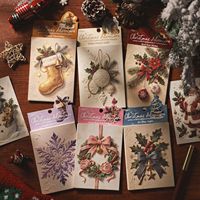 10 feuilles par paquet de papier créatif pour la série Aventure de Noël, matériaux créatifs pour tente de Noël en relief
