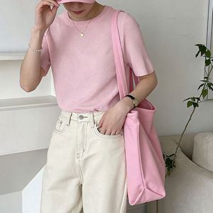 <b>Pink</b> Canvas Tote Bag for Women Large Capacity Shoulder Crossbody Handbag - Product Image 3