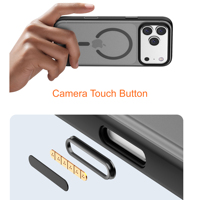 Étui magnétique en PC mat pour iPhone 18 Pro Max, coque de téléphone tactile AI pour iPhone 18 Pro 17, touches métalliques, logo personnalisé, emballage LM061