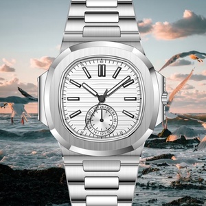Men's Classic 5980 Watch Japan VH60 Movt Luminous AR Coating Sapphire Crystal Steel <b>Wristwatches</b> 50M Waterproof - Product Image 3