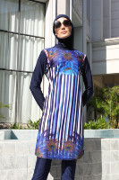 MOTIVE FORCE Oem Qualité Conservateur Maillot De Bain Musulman Imprimé Maillots De Bain De Plage Pour Femmes En Gros Tankinis Maillot De Bain Burkini
