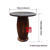 ZHISHAN Modèle 001 Tabouret de bar haut en bois de chêne carbonisé de style rétro, écologique, poli, pour bar, thé, vin, Noël