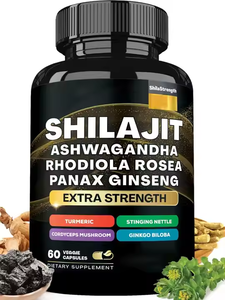 8合1 Shilajit纯喜马拉雅胶囊补充免疫和能量健康Ashwagandha银杏红景天人参胶囊 - Product Image 2