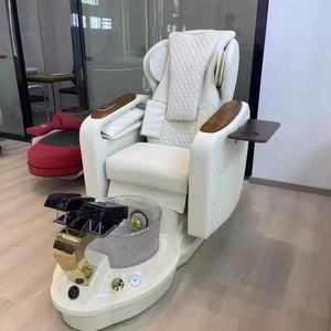 Latest Spa Pedicure Chair with <b>Back</b> Kneading <b>Massage</b> whirlpool Pedicure Bowl Chair Ceramic Basin Beauty Salon Furniture - Product Image 3