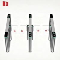 Tourniquet cylindrique haute vitesse à contrôle d'accès automatique avec reconnaissance faciale et capteur IR de code QR anti-pincement pour bureaux et institutions
