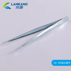 OEM Curved Oral Forceps Disposable Straight Stainless Steel Spear Shaped Medical Tweezer For Dental Use - Product Image 2