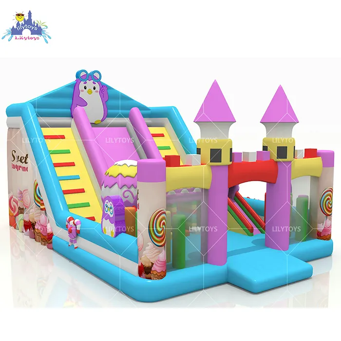 Lilytoys Vui Nhộn Và Đáng Yêu Inflatable Bouncing Castle Sân Chơi Với Jumping Castle Blower