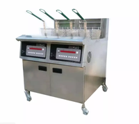 Friteuse à poulet professionnelle KFC à gaz/électrique, 1/2 réservoir, ouverte, avec filtre à huile – Offre Spéciale
