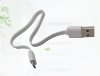 Synchronisation de données 20cm court plat Micro USB Type B câbles de charge rapide câble plat Android USB chargeur cordon de données pour Samsung