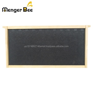 Nouveau modèle de cadre d'apiculture Menger Bee FR-2-03 assemblé avec une feuille de fondation en plastique noir, en pin de Nouvelle-Zélande, pour ruches - Product Image 6