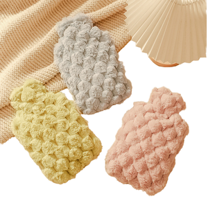 Mignon Remplissage Eau Chaude Mains Chaudes Ventre Soulagement De La Douleur Cervicale Chaleur D'hiver Confortable Utilisation Du Lit En Peluche Bouteille D'eau Chaude - Product Image 1