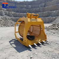 Béquille de criblage rotative hydraulique personnalisée pour excavatrice, pour le criblage du sol, de la terre et du gravier, pour excavatrices de 12 à 22 tonnes