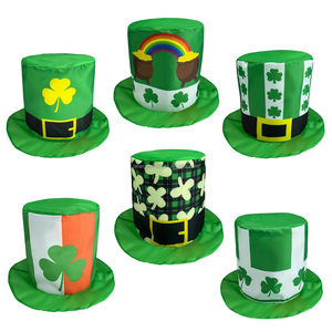 Wowei Carnival Đảng St.Patrick của ngày sequin <span class=keywords><strong>Top</strong></span> <span class=keywords><strong>hat</strong></span> màu xanh lá cây <span class=keywords><strong>shamrock</strong></span> ST Patrick của ngày vui cỏ ba lá Revel Đảng <span class=keywords><strong>Top</strong></span> <span class=keywords><strong>hat</strong></span> cho người lớn - Product Image 1