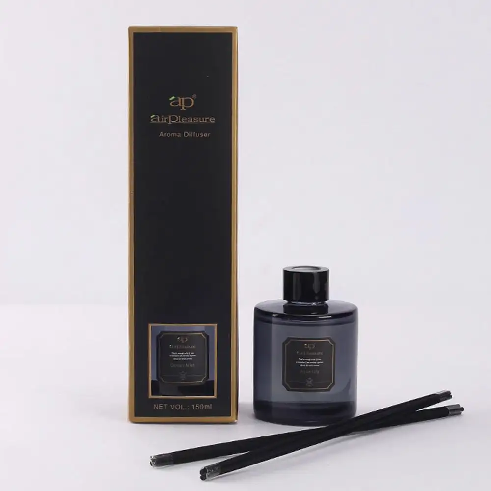 150Ml Natuurlijke Riet Stokken Decoratieve Glazen Fles Reed Diffuser Auto Luchtverfrisser