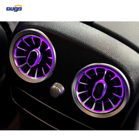 Kit d'éclairage d'ambiance GUGO W205 pour Mercedes Benz Classe C Coupé W205 C205 2015-2021, 5 pièces, 64 couleurs, éclairage LED pour les aérateurs, garniture intérieure