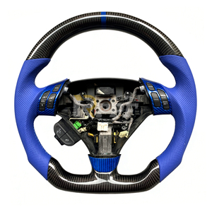 พวงมาลัยคาร์บอนไฟเบอร์แบบปรับแต่งพิเศษสำหรับรถยนต์ฮอนด้าแอคคอร์ด (รุ่นที่ 7 คูเป้ CL7/CL9) ปี 2003-2007 และอะคูรา TSX ปี 2004-2008 - Product Image 1
