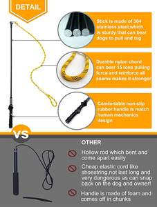 Bâtons tressés durables personnalisés et bâtons de flirt pour chiens pour l'entraînement et l'exercice en camping - Product Image 6