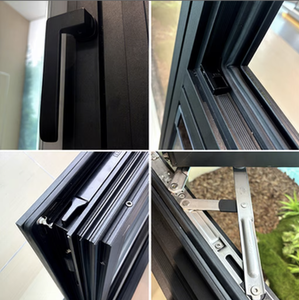 Fenêtres BOCHARM insonorisées en aluminium et verre pour maisons, fenêtre à battant double vitrage avec moustiquaire - Product Image 6