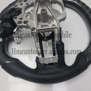 Volante de Cuero Perforado de Fibra de Carbono Nuevo para Ford Mustang - Product Image 2