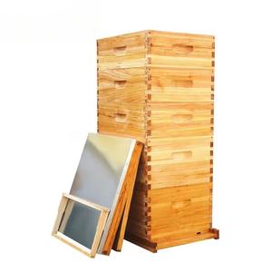 New 5 Layer Fir Wood Beehive Kit with 100% Beeswax Dipped Frames and Plastic Foundation Sheet - Product Image 2