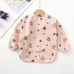 Bavoir d'alimentation à manches longues, tablier de peinture, smock imperméable, bavoirs pour bébé - Product Image 1