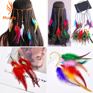 Plumes de Selle Assorties pour Embellissements Vestimentaires, Costumes de <span class=keywords><strong>Pirate</strong></span>, Accessoires de Cheveux de Mariée, Arrangements Floraux - Product Image 5