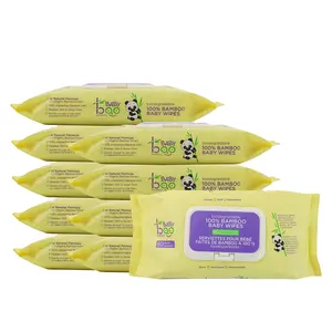 New Arrival Popular Wipe Supplier Natural Bamboo Biodegradable Safest Comfortable Organic Baby Water Wet wipes For Go Out