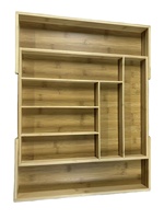 Organisateur de tiroir extensible en bambou Chenzhu, plateau de service pour commode, accessoires de cuisine