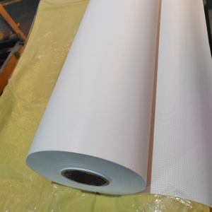 Bâche publicitaire en PVC imprimée avec maille enduite de polyester pour signalétique de chantier, enveloppe de clôture en maille, bâche de signalisation - Product Image 2
