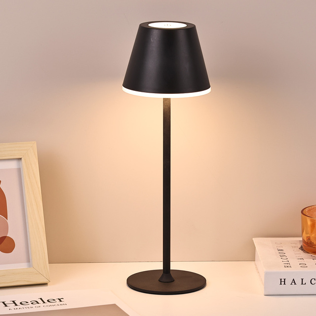 Modern Mushroom Shade Metal Minimalist BedSide Led Night Lamp Creative Designer Removable Desk Lamp Battery Rechargeable