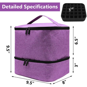 Túi Công Nghệ Làm Móng Tay Phong Cách Mới Tùy Chỉnh 30 Chai Túi Đựng Sơn Móng Tay Từ Senze - Product Image 5