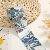 Ruban en nylon imprimé en gros, accessoires textiles, chaussures, fleurs, chapeau, fleur de tête, sangle en tissu