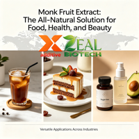 Extrait de fruit du moine ZEAL Mogroside V 20%-60% Édulcorant naturel zéro calorie en poudre de Siraitia Grosvenorii pour aliments et boissons