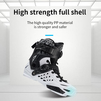 Patins à roulettes en ligne Roselle Professional à 4 roues, cadre en alliage d'aluminium de haute qualité, roulements silencieux, pour slalom et freestyle