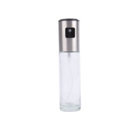 Distributeur d'huile d'olive en acier inoxydable électrolytique 100ML bouteille en verre bouteille de pulvérisateur d'huile étanche pour la cuisine vente en gros