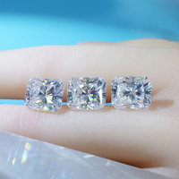 Pierre de Moissanite Synthétique DEF VS Taille Radiant Starsgem pour Sertissage de Bague