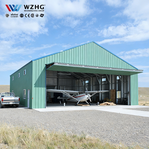 Estructura de Acero Ligero con Techo Arqueado para Almacenamiento y Mantenimiento, Refugio para Aviones - Product Image 1