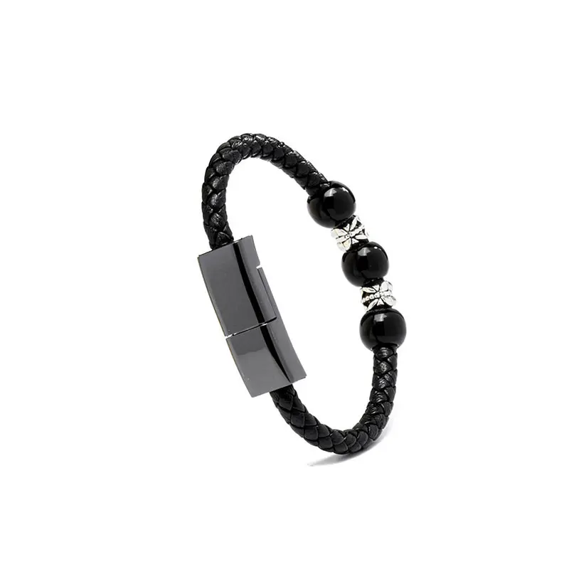 Draagbare Mode Koppel Usb Oplader Armband 2 In 1 Snel Opladen & Data Overdracht Armband Usb-Kabel