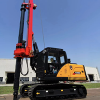 Nouvelle machine de forage rotative sur chenilles hydraulique YCR90 de marque chinoise pour travaux de pieutage sur chantier urbain étroit